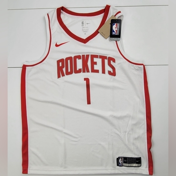 Nike NBA Houston Rockets Wall Jersey CW3592-101 Men’s Size XLarge New